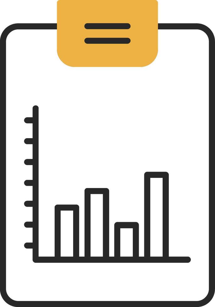 bar grafico spellato pieno icona vettore