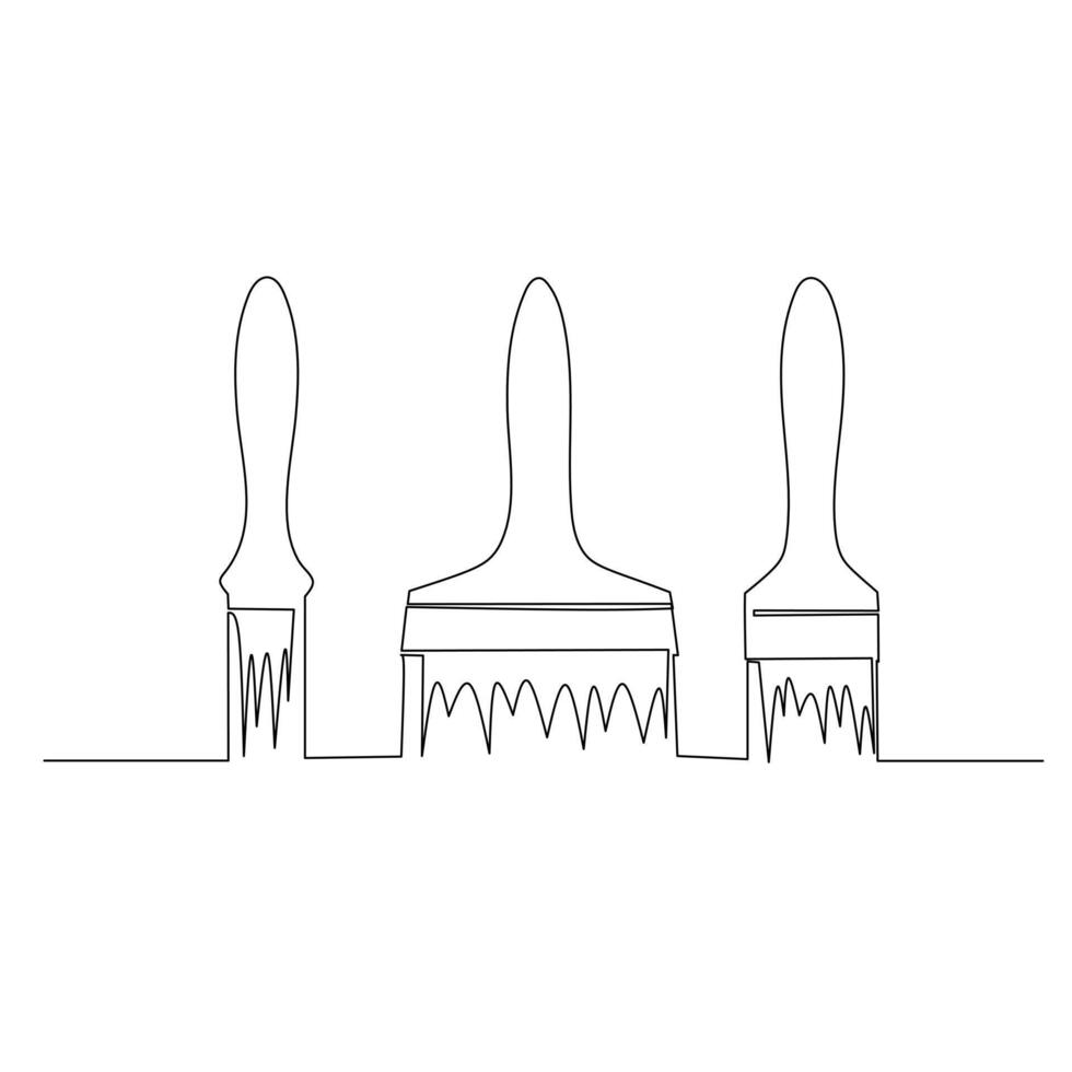 un' impostato di artiglio martelli illustrazione. design di utensili per industriale concetto . singolo linea continuo disegno. vettore