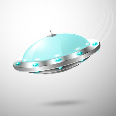 Volare emblema ufo vettore