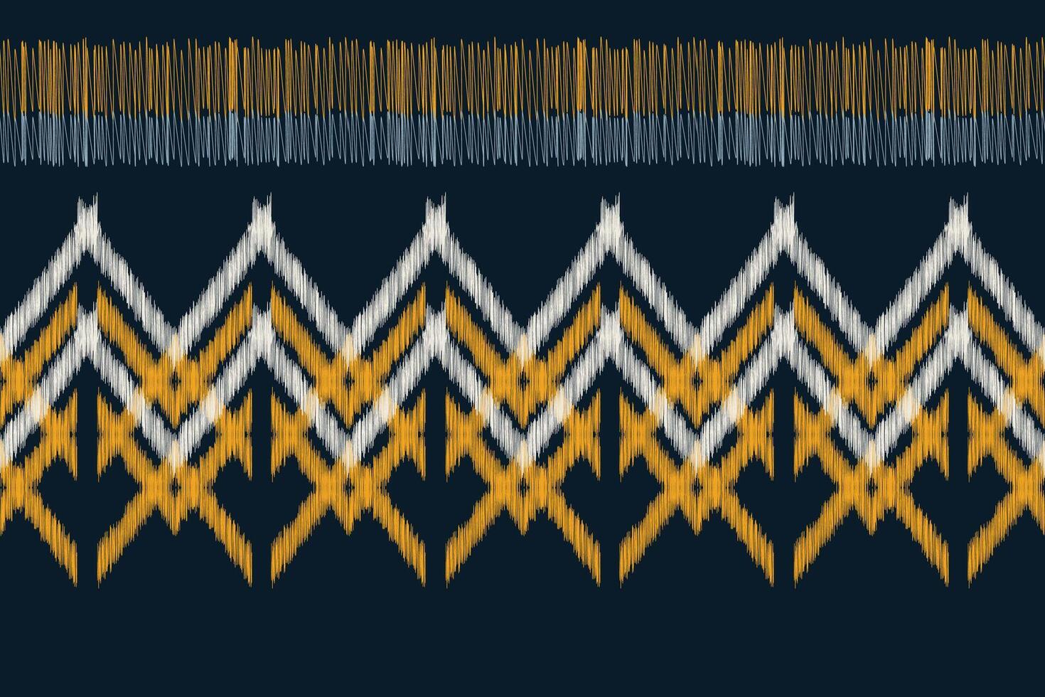 tradizionale etnico ikat motivo tessuto modello geometrico stile.africano ikat ricamo etnico orientale modello blu sfondo sfondo. astratto, illustrazione.texture, cornice, decorazione. vettore