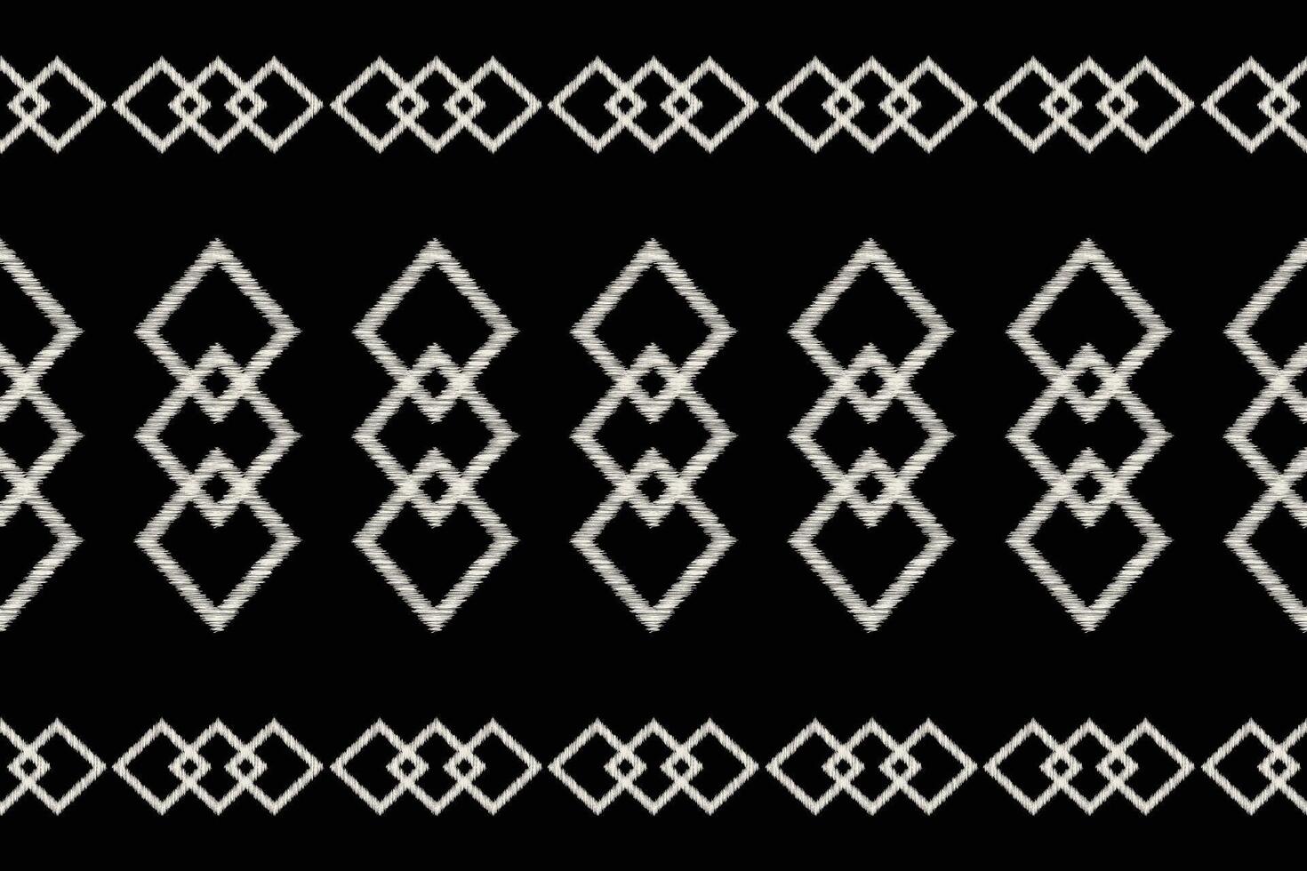 tradizionale etnico ikat motivo tessuto sfondo modello geometrico .africano ikat ricamo etnico orientale modello nero sfondo sfondo. astratto, illustrazione.texture, cornice, decorazione. vettore
