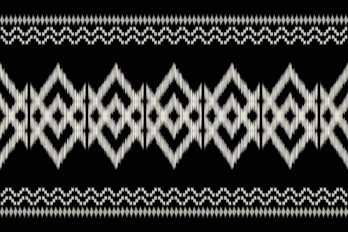 tradizionale etnico ikat motivo tessuto sfondo modello geometrico .africano ikat ricamo etnico orientale modello nero sfondo sfondo. astratto, illustrazione.texture, cornice, decorazione. vettore