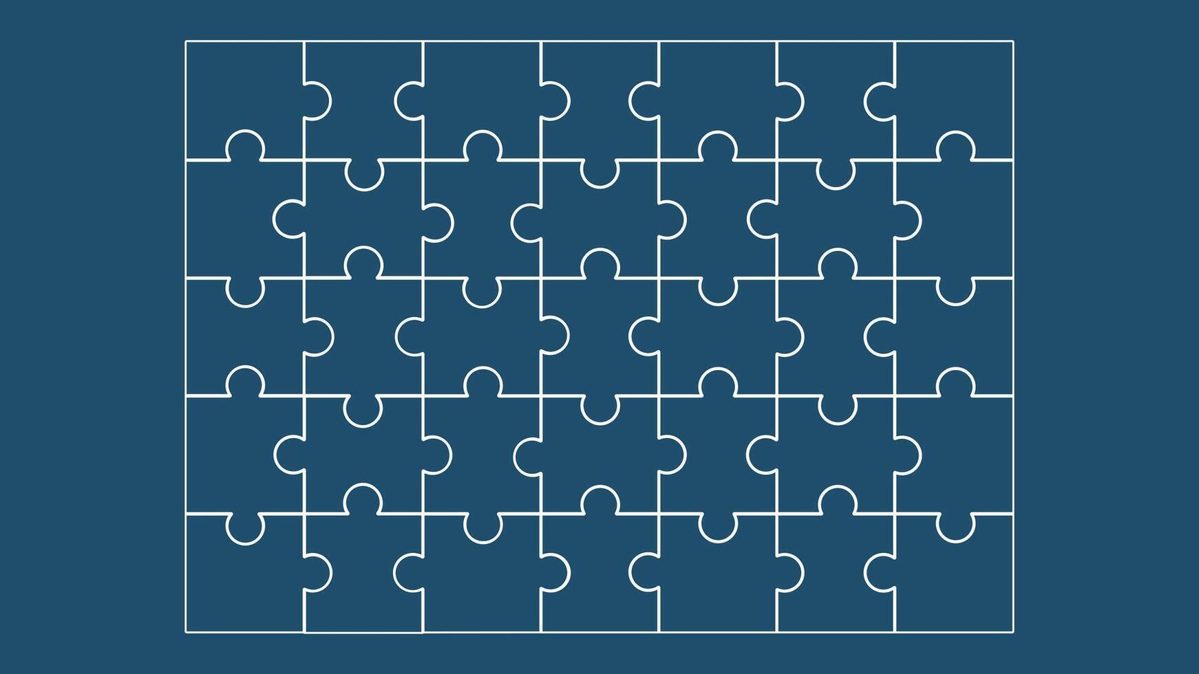 puzzle semplice pezzo modello vettore