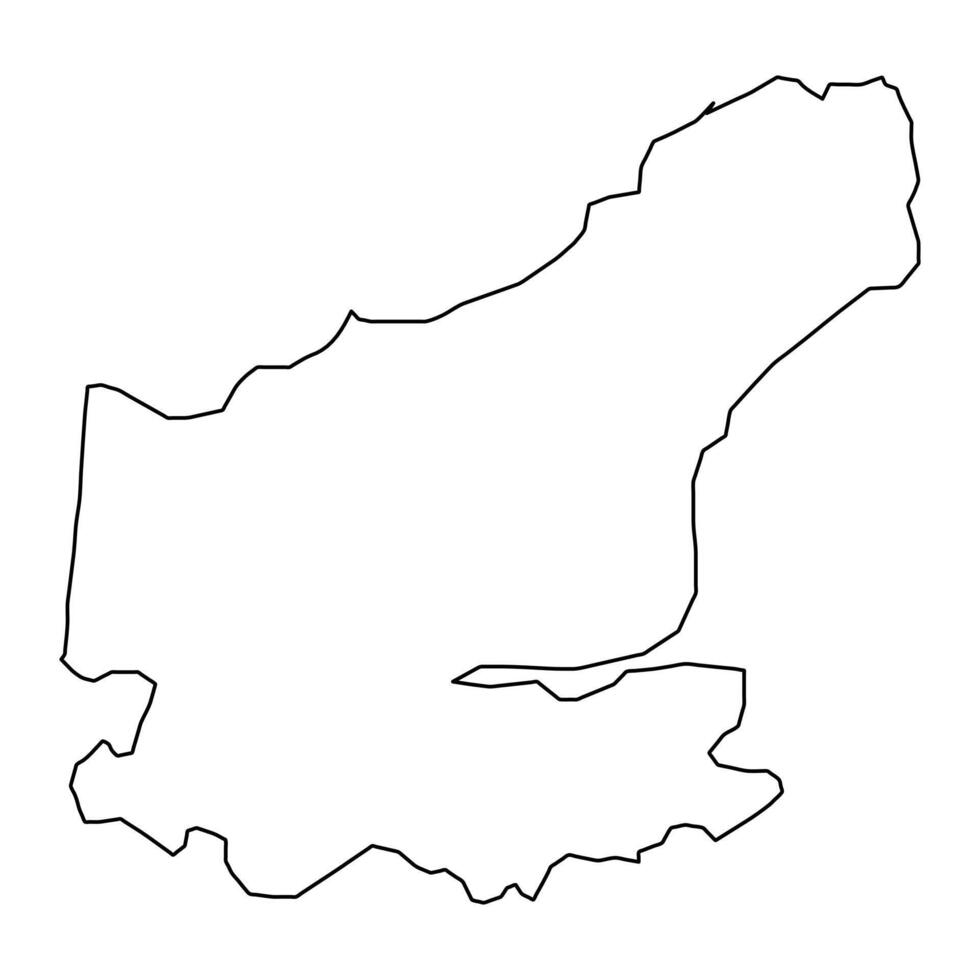 randagi comune carta geografica, amministrativo divisione di Danimarca. illustrazione. vettore