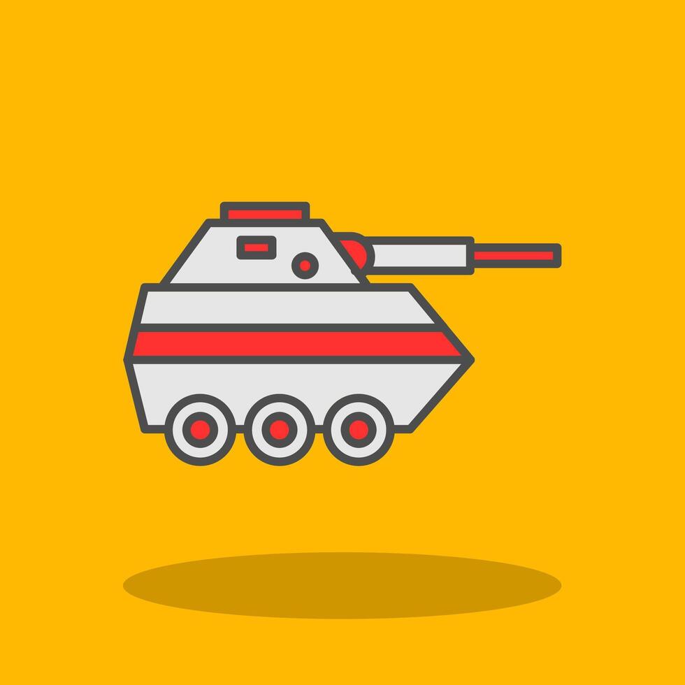 fanteria furgone pieno ombra icona vettore