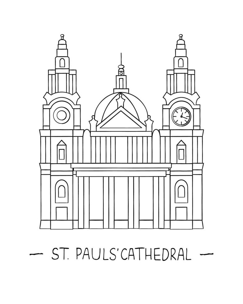 cattedrale di san paolo vettore
