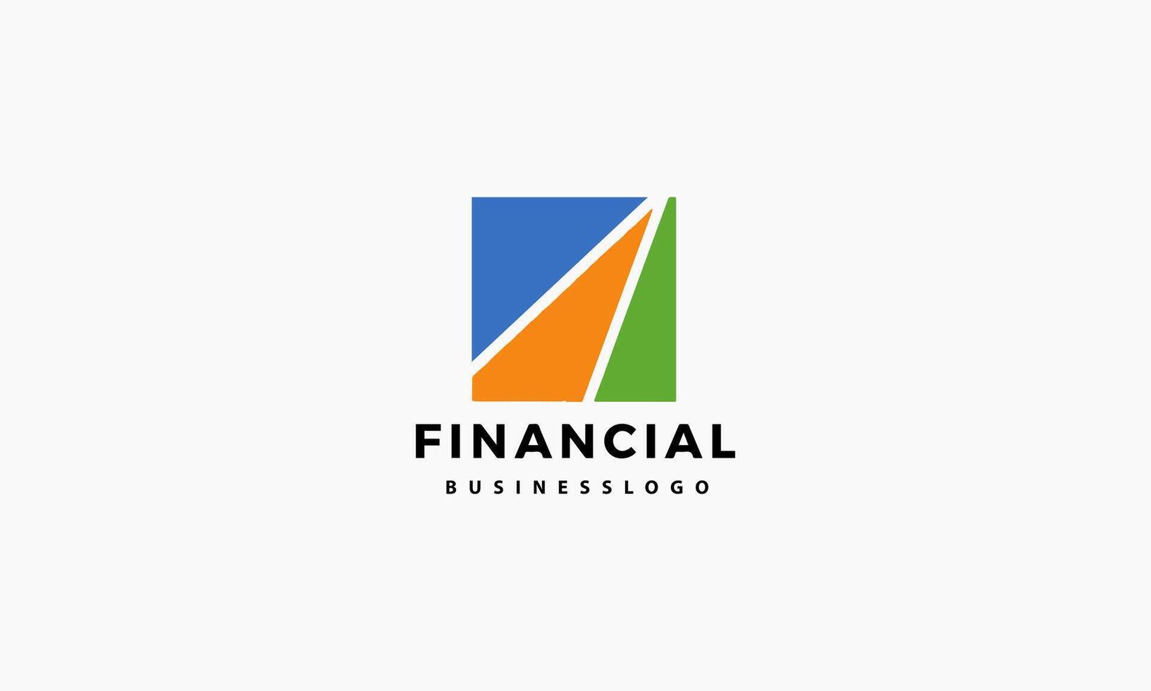 finanziario logo design modello vettore