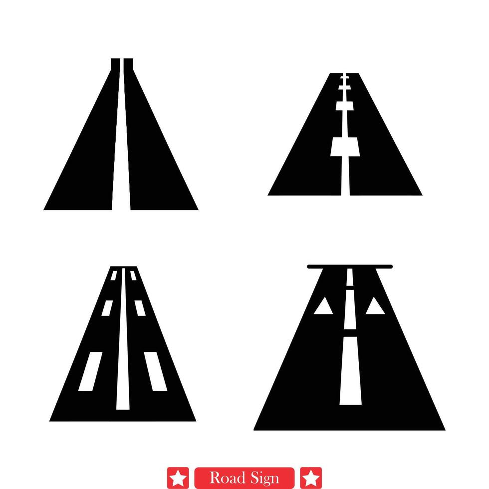 direzionale design elementi essenziale strada cartello sagome vettore