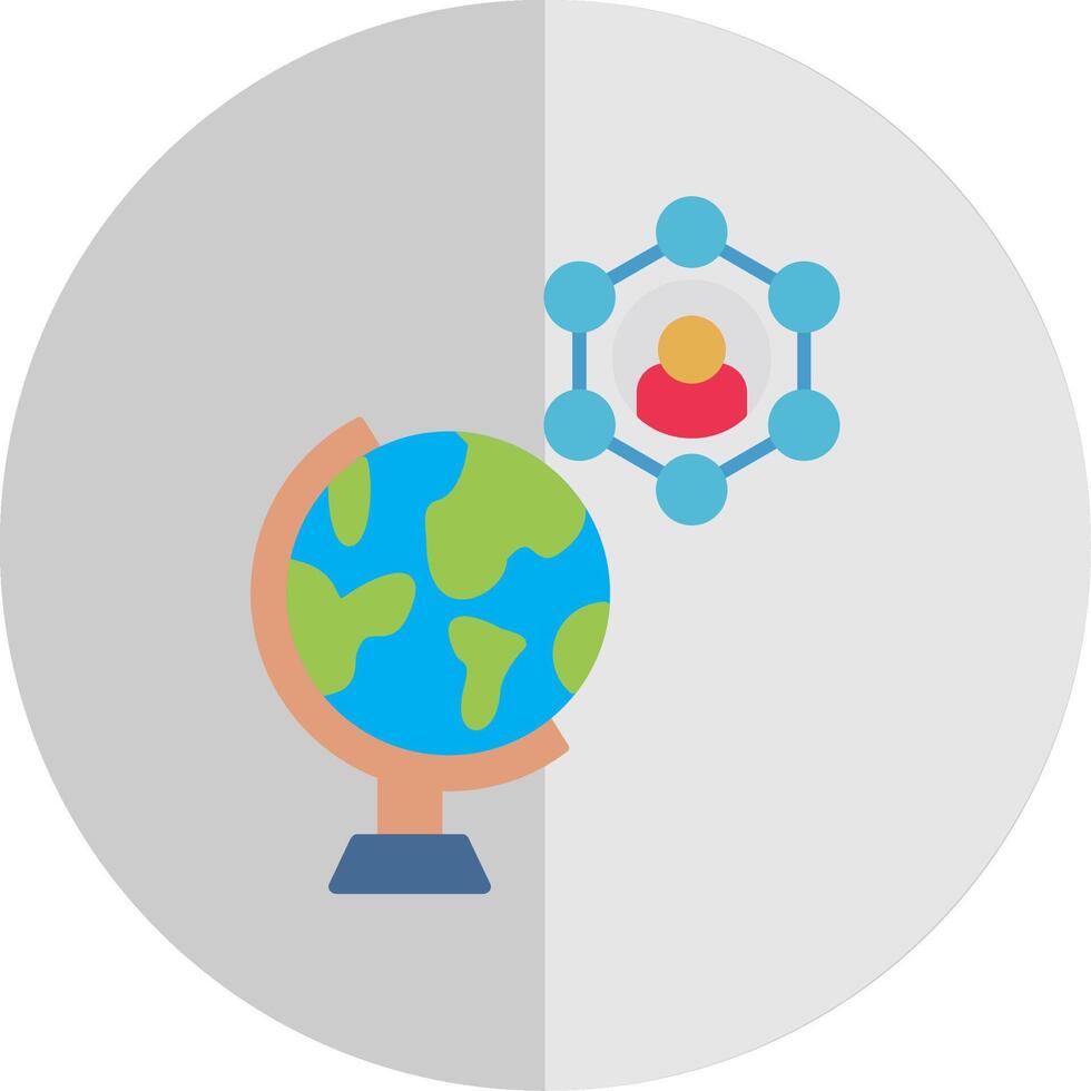 sociale scienza piatto scala icona vettore