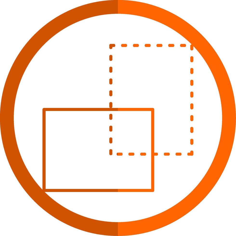 trasformare linea arancia cerchio icona vettore