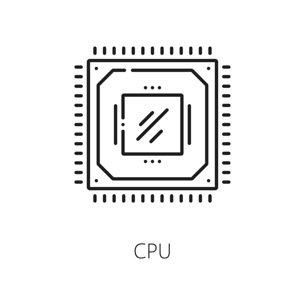 computer hardware, elettronica Software linea icona vettore