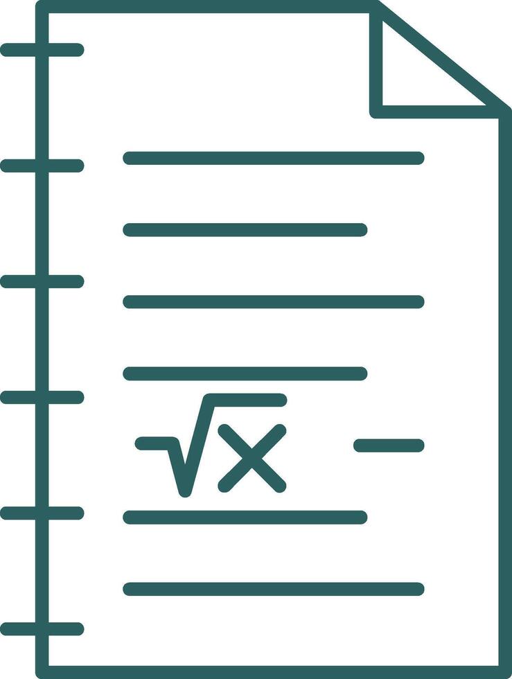 matematica linea pendenza il giro angolo icona vettore