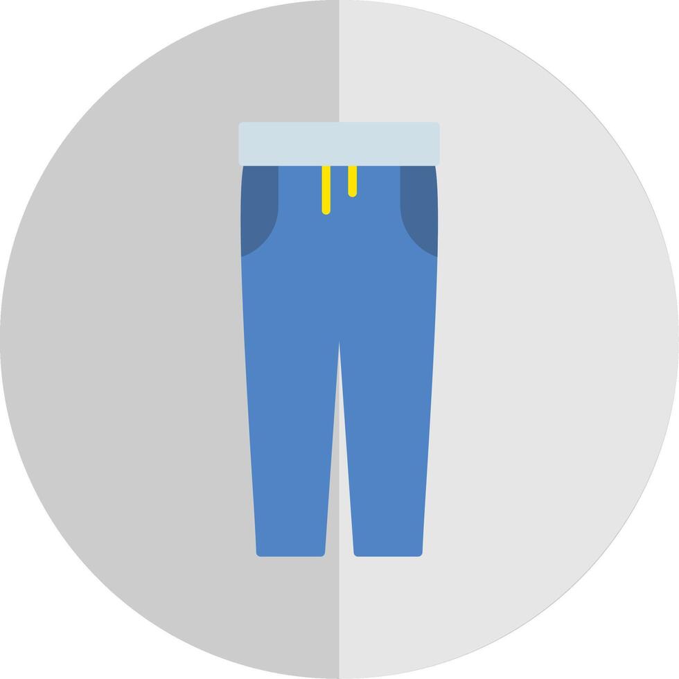 i pantaloni piatto scala icona vettore