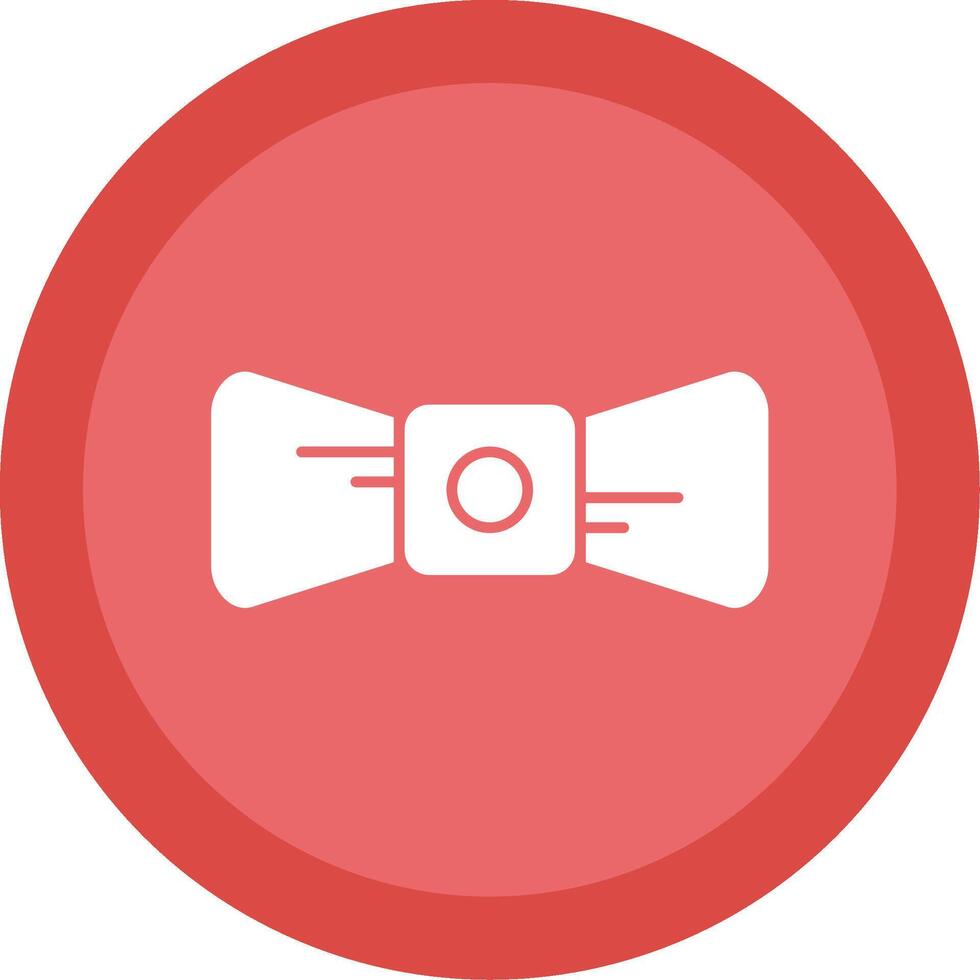 arco cravatta glifo Multi cerchio icona vettore