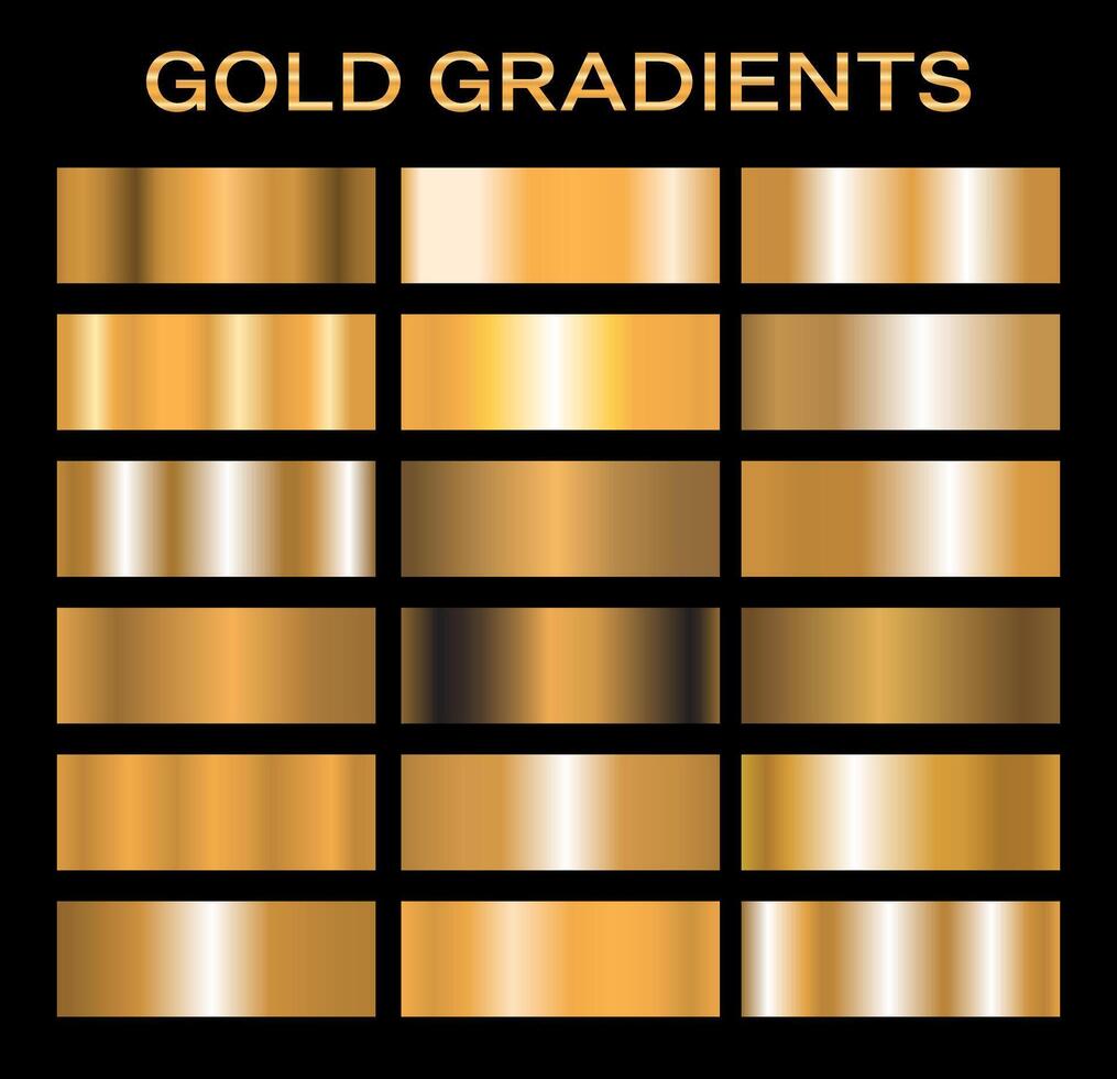 oro metallo pendenza collezione di d'oro campioni vettore