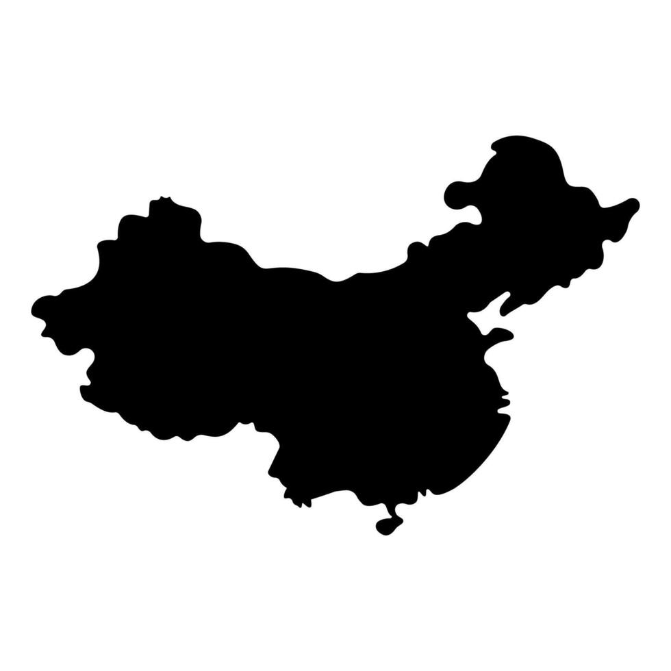Cina mondo carta geografica icona geografia Posizione Asia vettore