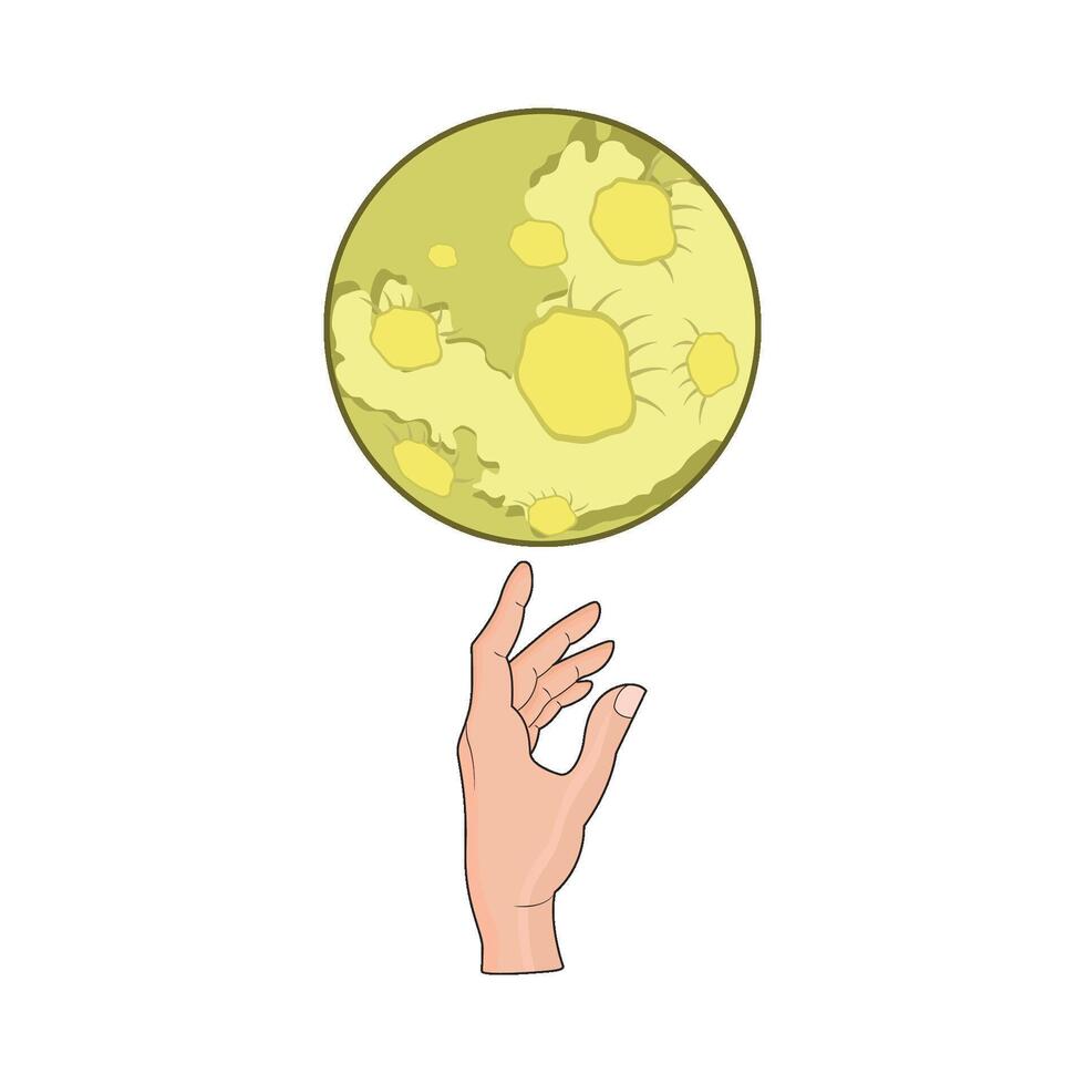 illustrazione di Luna vettore