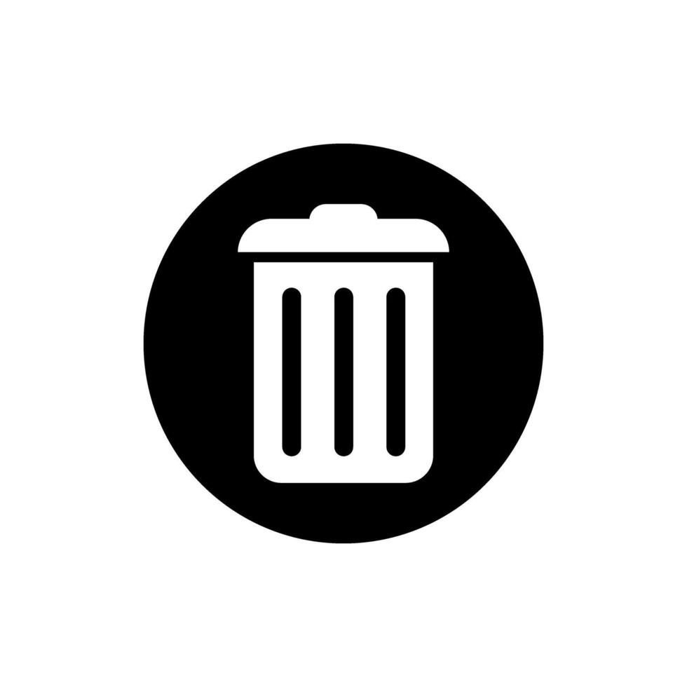 spazzatura può icona impostare. spazzatura illustrazione cartello collezione. cestino simbolo o logo. vettore
