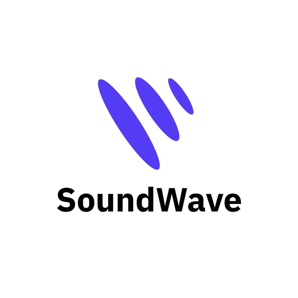 v lettera suono onda sonora waveform logo vettore