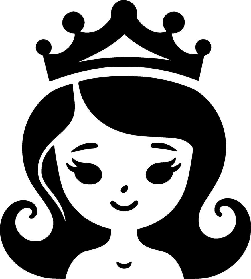 Principessa - alto qualità logo - illustrazione ideale per maglietta grafico vettore