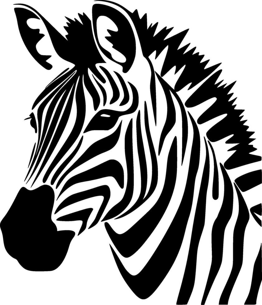 zebra - alto qualità logo - illustrazione ideale per maglietta grafico vettore