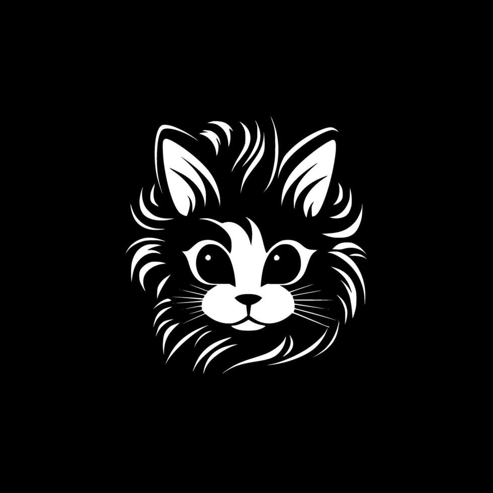 gatto - minimalista e piatto logo - illustrazione vettore