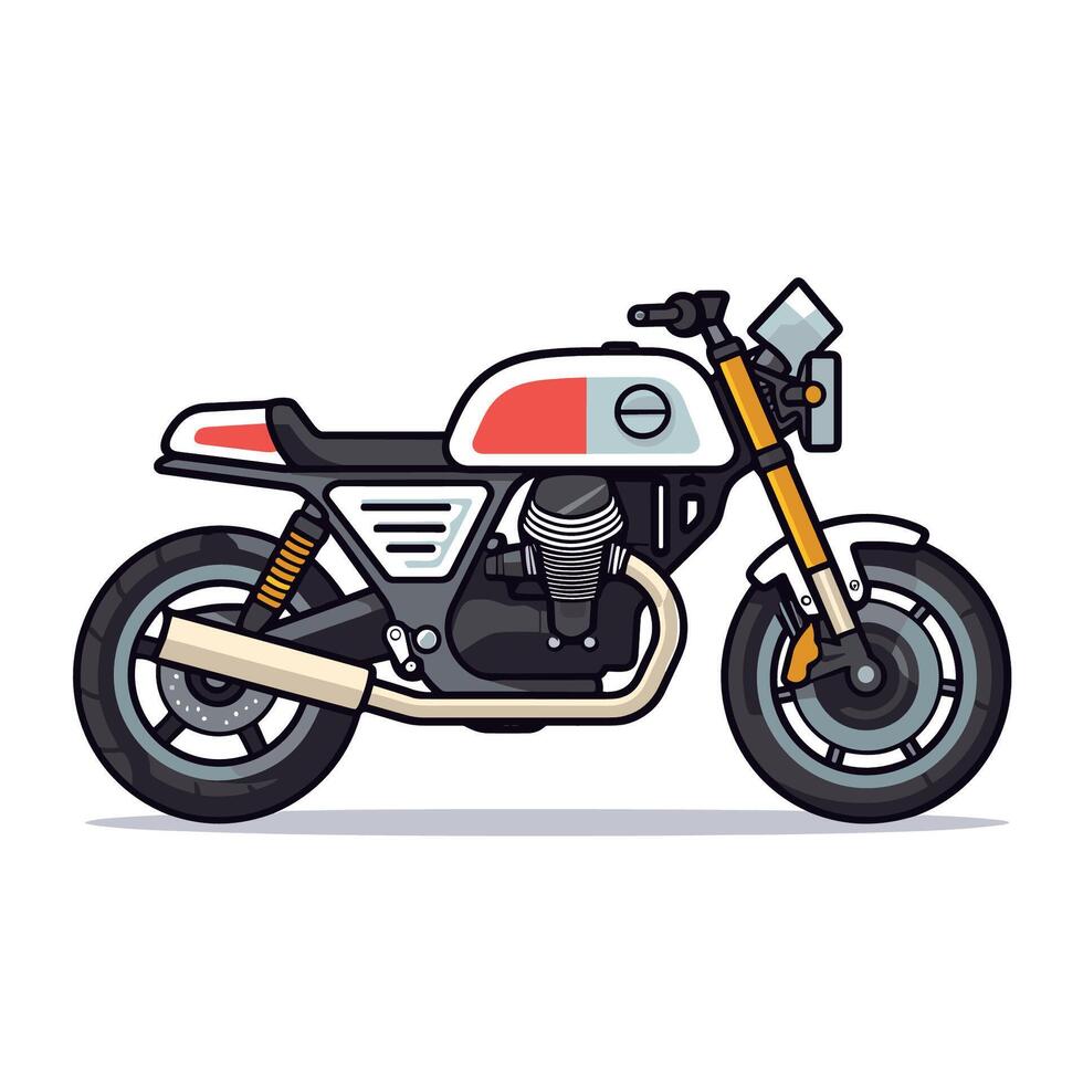 semplice motociclo icona design modello vettore