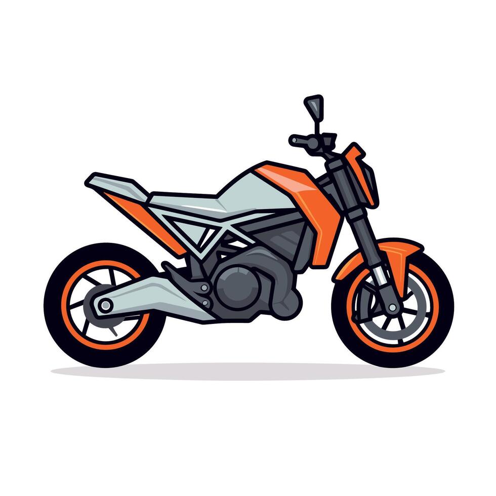 semplice motociclo icona design modello vettore