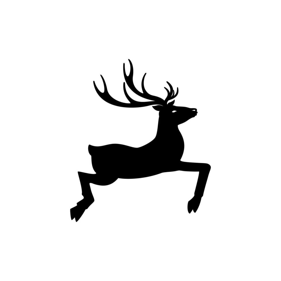 cervo silhouette illustrazione vettore