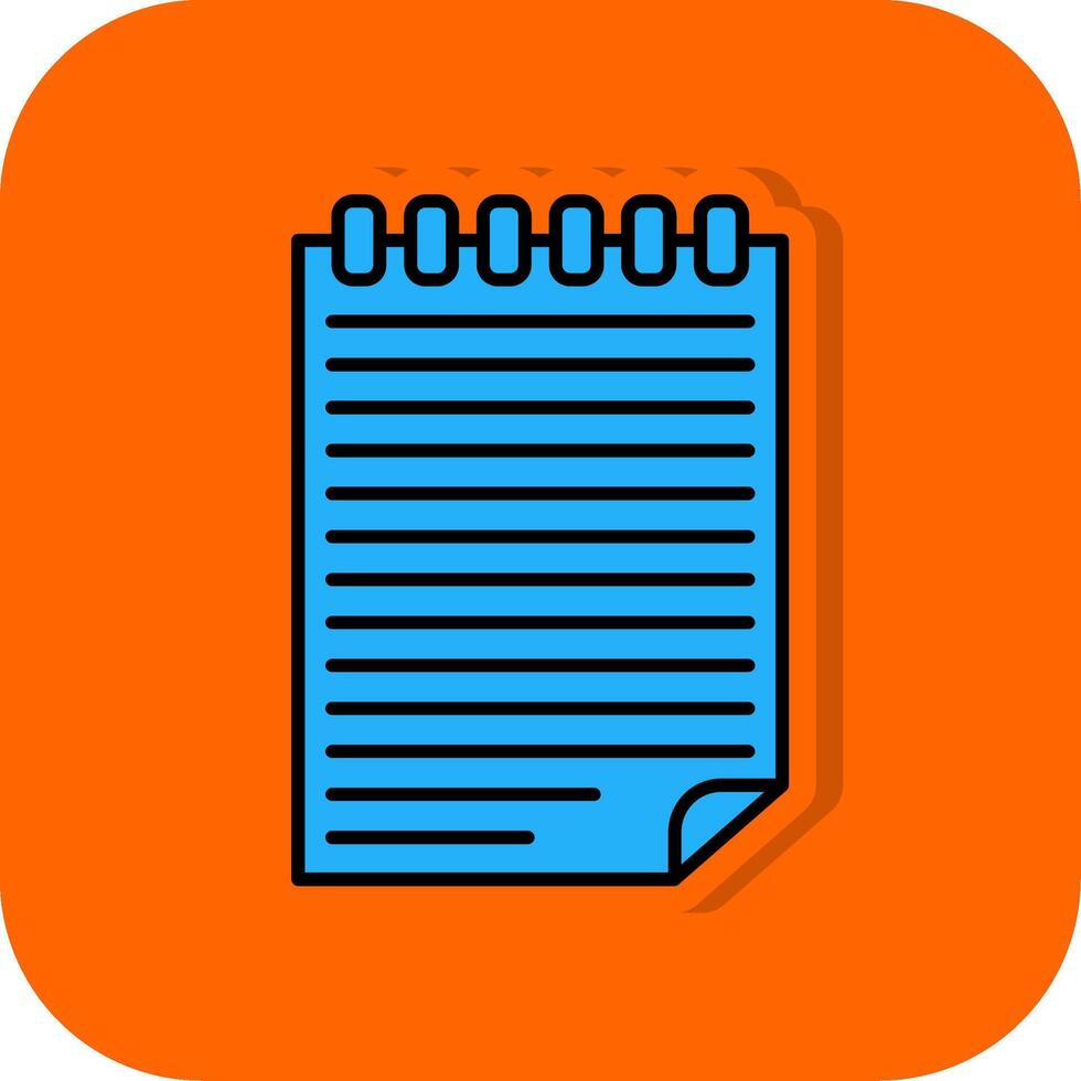 contabilità pieno arancia sfondo icona vettore