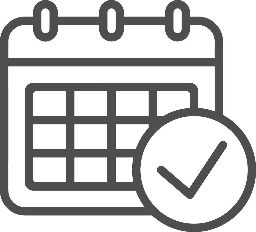 calendario icona simbolo Immagine per programma o appuntamento vettore