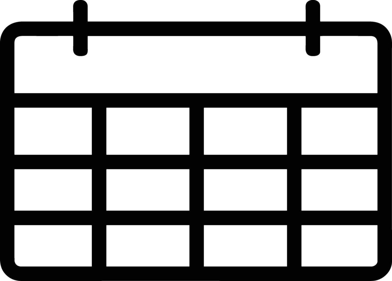 calendario icona simbolo Immagine per programma o appuntamento vettore