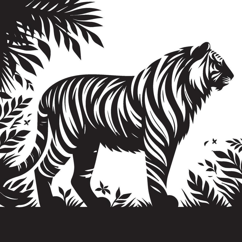 illustrazione design di tigre vettore