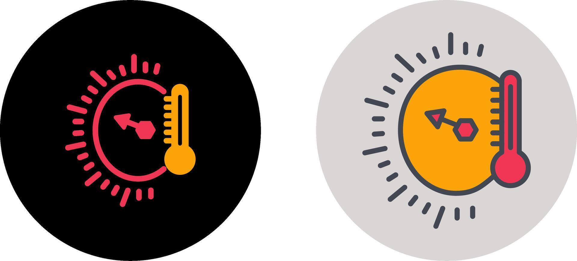 temperatura indicatore icona design vettore