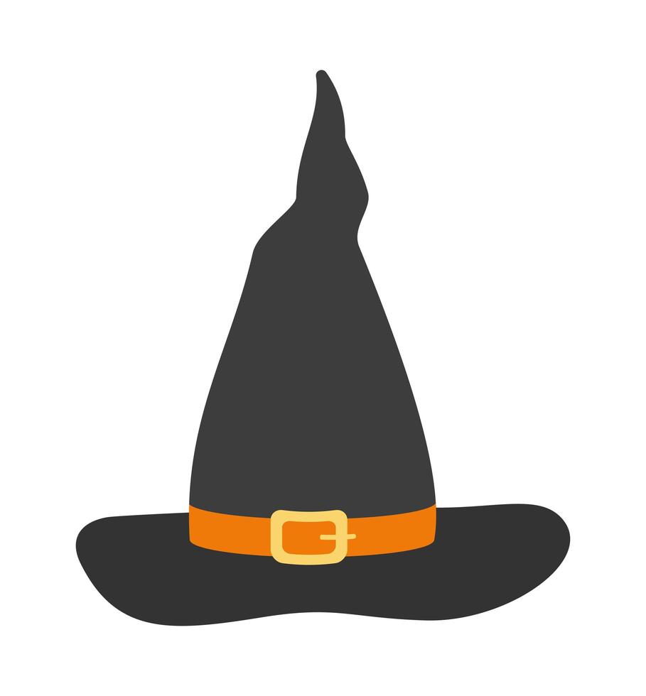 illustrazione del cappello da strega vettore