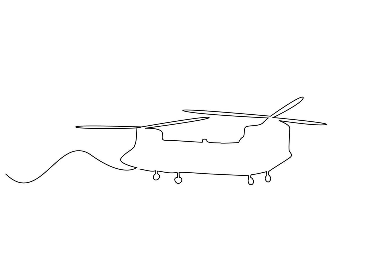 militare carico spedizione combattente aereo volante uno linea arte design vettore