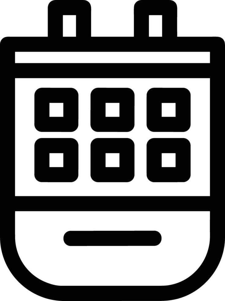 calendario icona simbolo Immagine per programma o appuntamento vettore