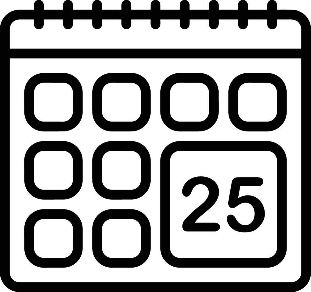 calendario icona simbolo Immagine per programma o appuntamento vettore