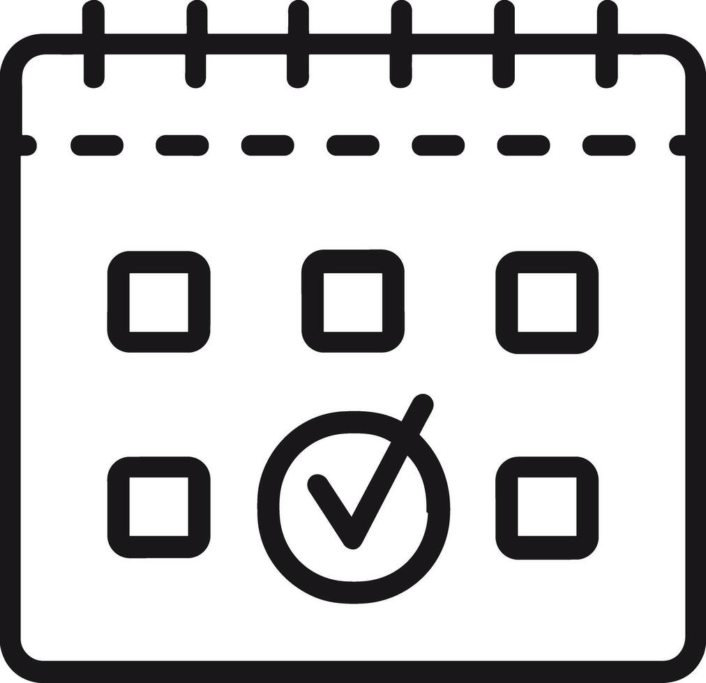 calendario icona simbolo Immagine per programma o appuntamento vettore