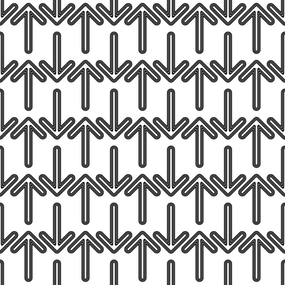 senza soluzione di continuità nero e bianca freccia modello vettore