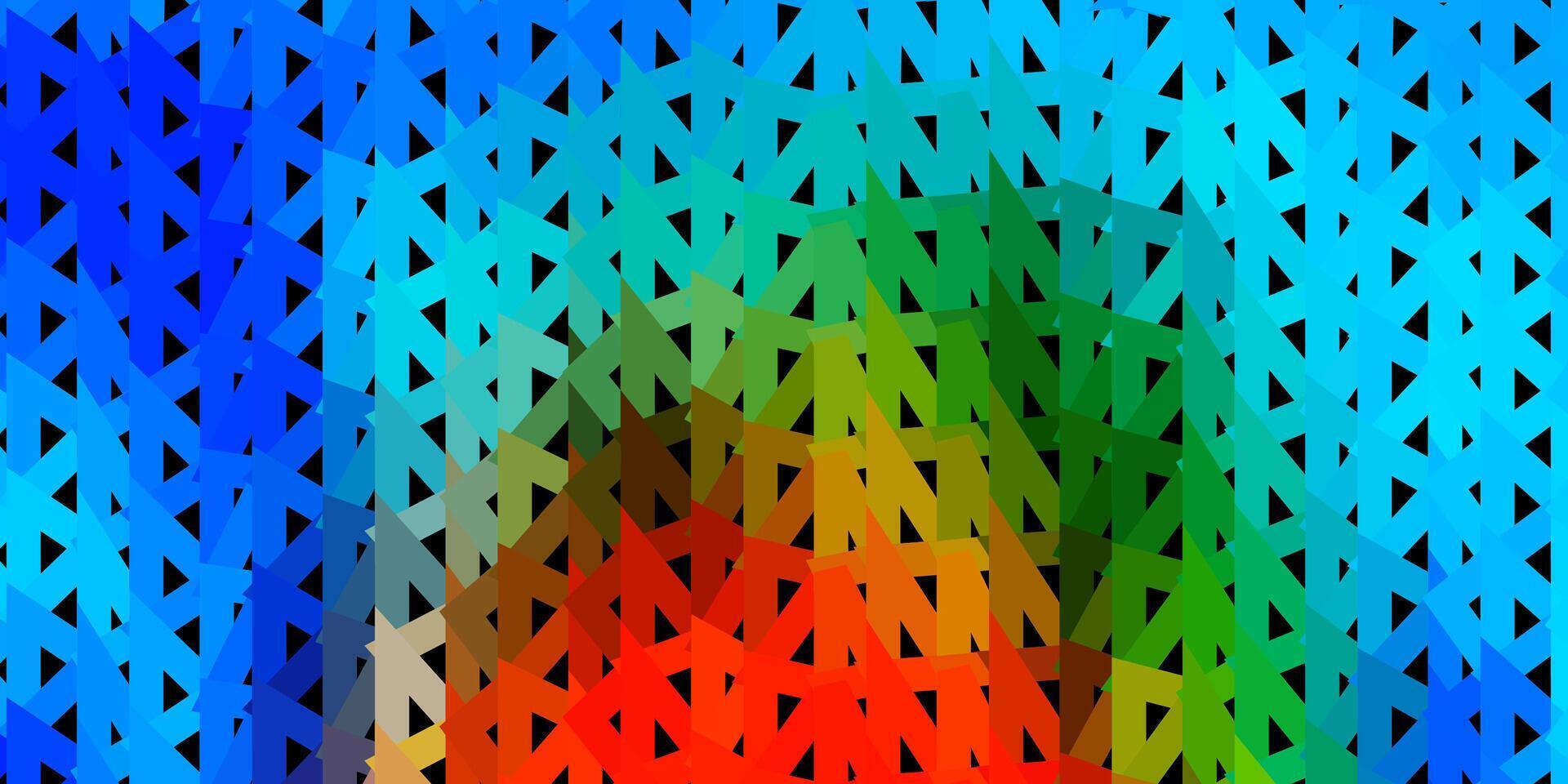 buio multicolore poli triangolo struttura. vettore