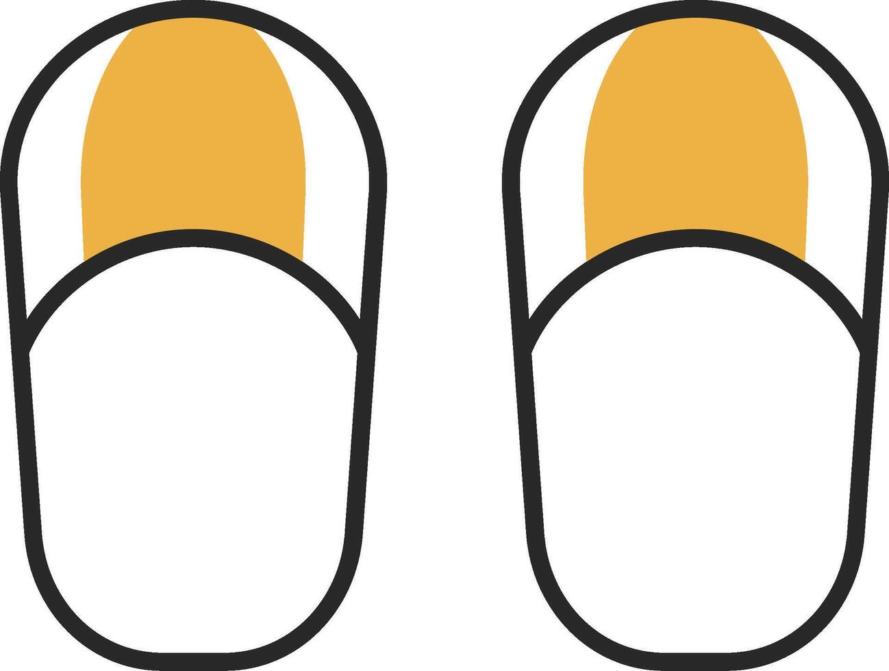 sandali spellato pieno icona vettore