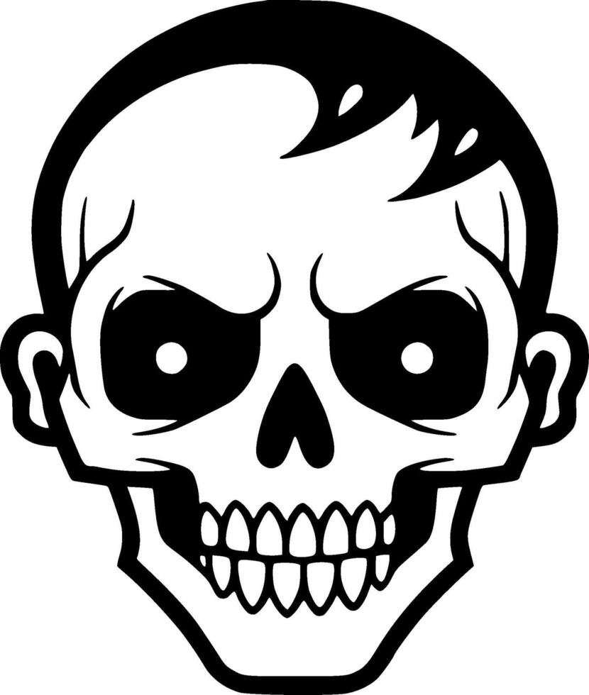 cranio - alto qualità logo - illustrazione ideale per maglietta grafico vettore