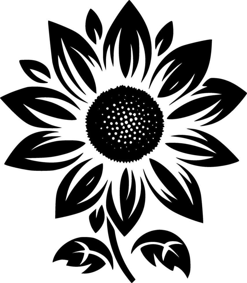 fiore - minimalista e piatto logo - illustrazione vettore