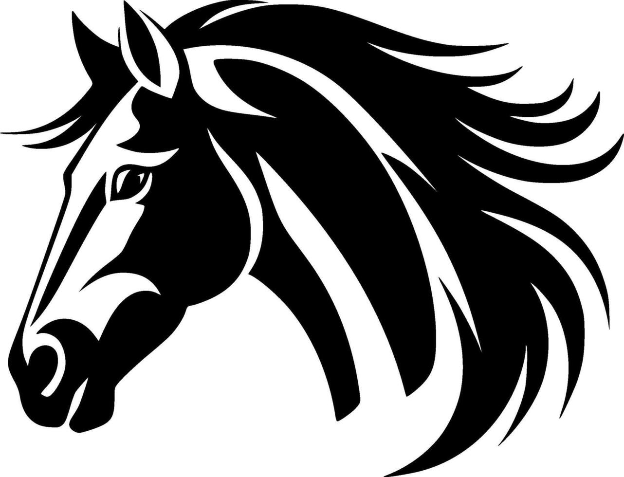 cavallo - alto qualità logo - illustrazione ideale per maglietta grafico vettore