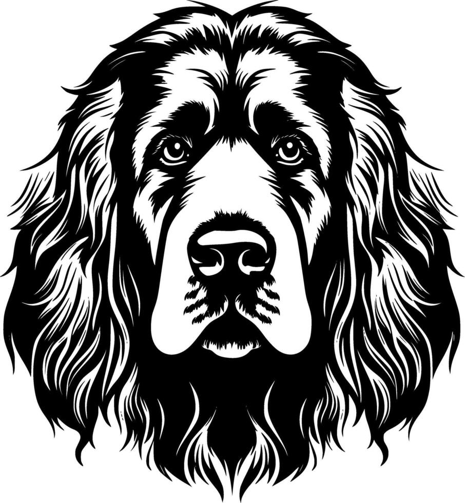 Leonberger, minimalista e semplice silhouette - illustrazione vettore