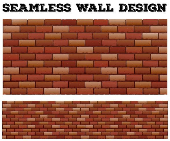Design muro di mattoni senza soluzione di continuità vettore