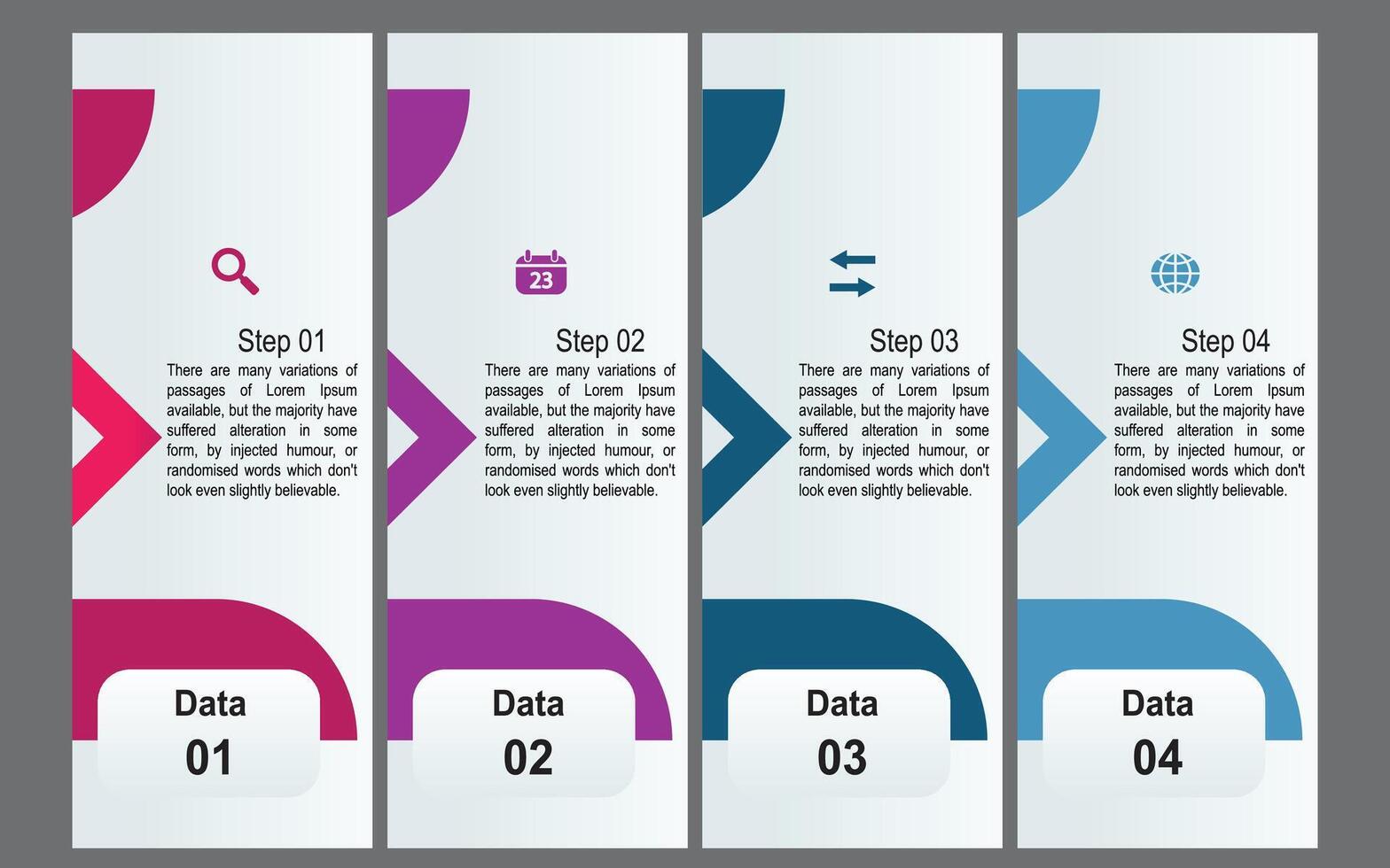 Infografica elementi per attività commerciale illustrazione nel moderno stile. vettore