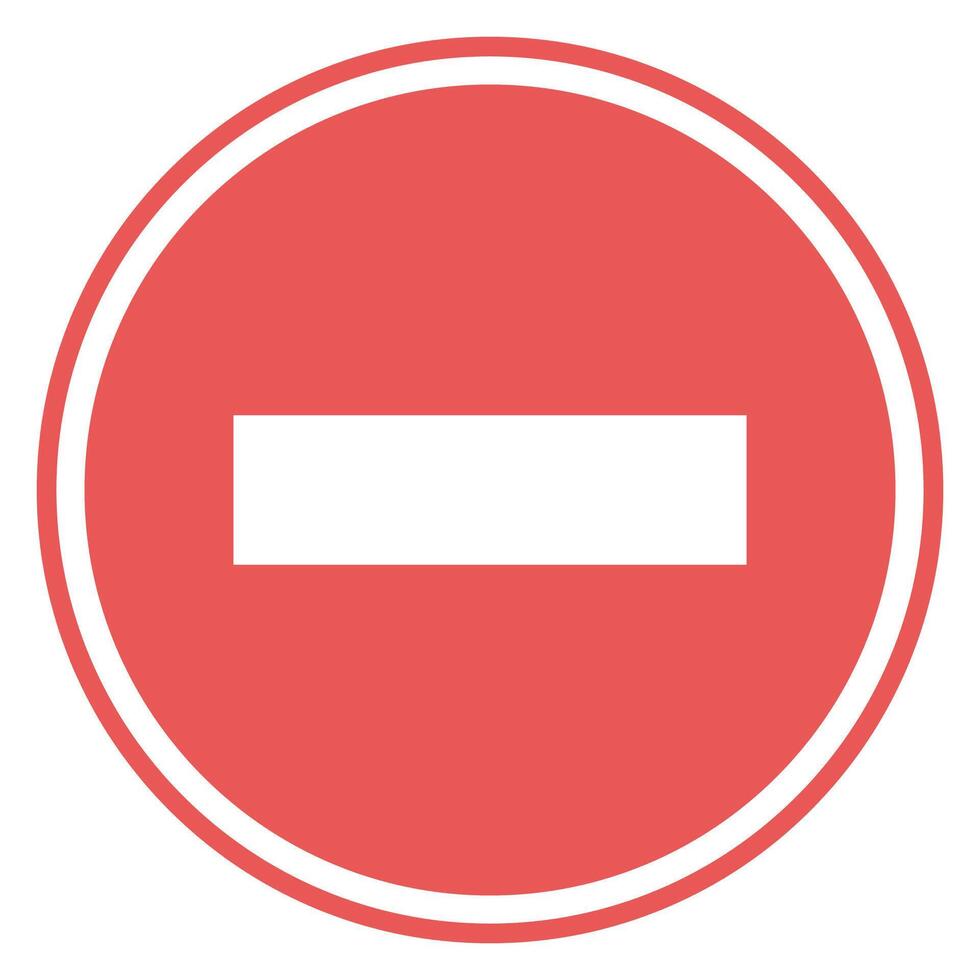 strada cartello mattone, iscrizione vietato, no iscrizione icona vettore