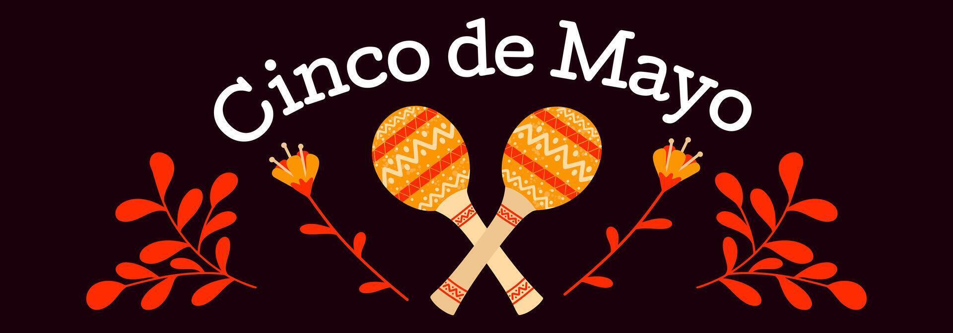 cinco de mayo festivo manifesto. vacanza nel Messico. colorato design manifesto. illustrazione. vettore
